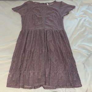 RUSTIC PURPLE WOMENS DRESS